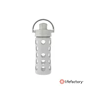 【Lifefactory】玻璃水瓶掀蓋350ml (AFCN-350-GY) 灰