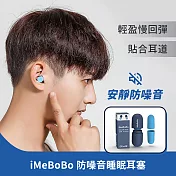 【iMeBoBo】小尺寸耳塞|睡眠耳塞 降噪耳塞 靜謐藍