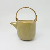 smith&hsu 窯變直筒壺，味噌色，木把