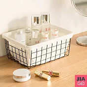 JIAGO 鐵藝帶襯布收納籃 黑色