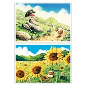 afu森林明信片套組-軟綿羊愛旅行(二入)