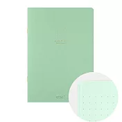 MIDORI 點點彩色筆記本A5- 綠