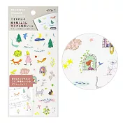 MIDORI 手繪風插圖轉印貼紙- 童話