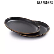 【兩入一組】Barebones CKW-342 琺瑯沙拉盤組 Enamel Salad Plate (8＂) / 城市綠洲 (盤子 餐盤 備料盤 餐具) 炭灰