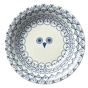 SANGO 插畫動物 陶瓷義大利麵餐盤21cm ‧ 貓頭鷹