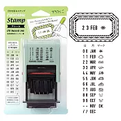 MIDORI 迴轉日期印章- 花框