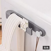 【Cap】ABS衣架收納架附掛勾 灰色