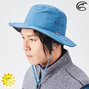 ADISI 抗UV透氣快乾雙面盤帽 AH22003 / 城市綠洲專賣 (UPF50+ 防紫外線 防曬帽 遮陽帽) L 遠洋藍/墨灰