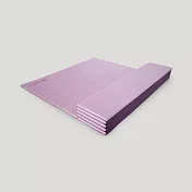 【QMAT】6mm折疊瑜珈墊 台灣製 (拉鍊式收納袋) 紫羅蘭