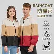 【KISSDIAMOND】防風雨拼色機能夾克外套(男女同款/KDC-7377D) M 黑色