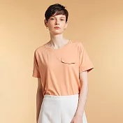 【ST.MALO】美國IONIC+抗菌銀纖維夏日雨林手繪印象女上衣-2209WT- M 金古銅