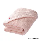 【日本ORIM今治毛巾】QULACHIC經典天然純棉浴巾 ‧ 薄櫻粉