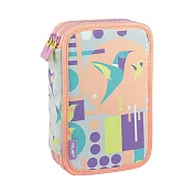 MILAN隨行畫筆袋著走(雙層式)蜂鳥(37件文具組)