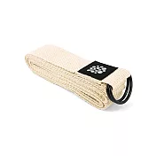 【QMAT】瑜珈繩 台灣製(伸展帶 無彈性棉質繩)  米白