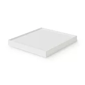 【MUJI 無印良品】聚丙烯檔案盒用蓋(可裝置輪子)/寬25cm用/灰白