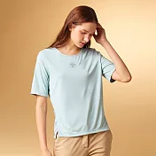 【ST.MALO】海洋纖維SEAWOOL緞光絲柔精品女上衣-2207WT- 2XL 薄荷綠