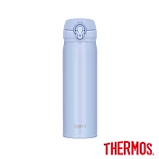 【THERMOS 膳魔師】超輕量 不鏽鋼真空保溫瓶0.5L (JNL-504-PWB)藍色