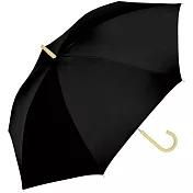 【a.s.s.a】質感素色 遮光遮熱防水晴雨直傘 ‧ 黑