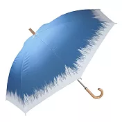 【a.s.s.a】優雅冰雪 遮光遮熱防水晴雨直傘 ‧ 藍