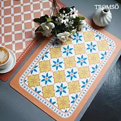 TROMSO西班牙經典花磚皮革餐桌墊兩入組 M05