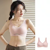 【KISSDIAMOND】日系零負重托提包覆無鋼圈內衣(KDW-317) XL 粉色