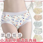 【EZlife】小清新中腰透氣內褲(3件組)