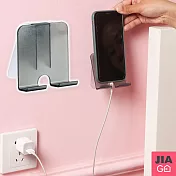 JIAGO 壁掛式手機支架 透明黑色