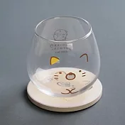 金正陶器 角落生物 蛋型玻璃杯320ml ‧ 貓咪