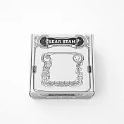 邊框透明印章 孔雀與月亮