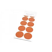 【日本mt和紙膠帶】wrapping series 圓形貼紙3入組 ‧ 焦橙橘