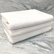 【LIFE 來福牌】貴族素色浴巾 3入組 白色