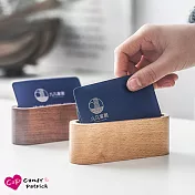 【上手家居】日式原木名片架(名片盒/名片座/木質名片收納/名片展示架/名片臺) 櫸木原色