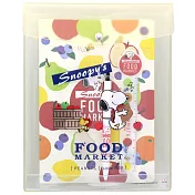 sun-star 日本製 Snoopy 美味超市系列 三件式文具組 附收納袋 史努比 蘋果