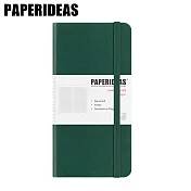 PAPERIDEAS 48K頁碼硬面绑帶筆記本  方格-聖誕綠