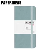 PAPERIDEAS 48K頁碼硬面绑帶筆記本 方格-霧藍