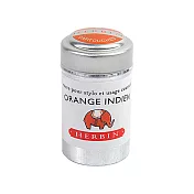 【Herbin｜珍珠彩墨】OrangeIndien卡式墨水管_罐裝_6入_ 印度橙