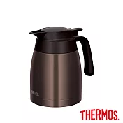 【THERMOS膳魔師】不銹鋼真空保溫壺1000ml 深咖啡色(TTB-1000-DBW)