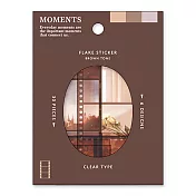 MIND WAVE MONMENTS貼紙  棕色調