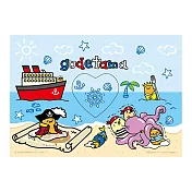 Gudetama海盜歷險記心形拼圖200片