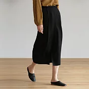 旅途原品 寬鬆醋酸亞麻半身裙 L XL XL 經典黑