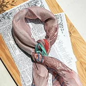 【NEAT】真絲雪紡絲巾P02(90x90cm)