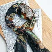 【NEAT】真絲雪紡絲巾X03(90x90cm)