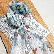 【NEAT】真絲雪紡絲巾W01(90x90cm)