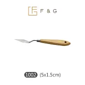 F&G畫刀 鋼材 木頭握柄 質感佳 製造紋理 厚度 油畫 壓克力 油畫棒 1002