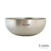 【鈦安純鈦餐具 TiANN】純鈦多功能 純鈦雙層大湯碗 大碗公 刨冰碗 泡麵碗 露營湯碗