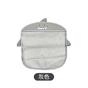 【Cap】卡通吸盤浴室收納袋 灰色