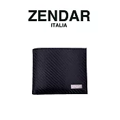 【ZENDAR】臺灣總代理 限量1折 頂級牛皮碳纖維紋8卡皮夾 朱利安系列 全新專櫃展示品