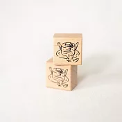 【Hello Studio 你好工作室】狐吉喫茶店系列 Huchii Cafe - 熱鬆餅｜單顆印章