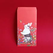 福獸納福紅包袋-兔和食得(一)/3入 紅