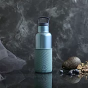 美國HYDY時尚保溫水壺_水波紋夢幻新色_ 寶石藍 - 亞得里亞海 480ml 不銹鋼保溫壺